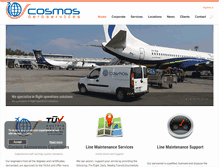 Tablet Screenshot of cosmos-aeroservices.com